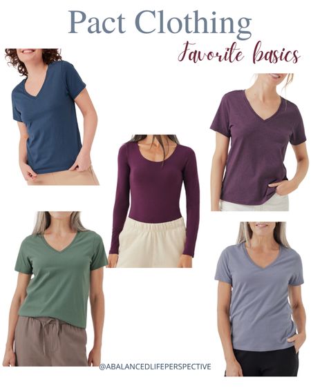 My favorite basics are from Pact. I love these for everything work, playing with my toddler, or just lounging. 

#LTKSeasonal #LTKsalealert