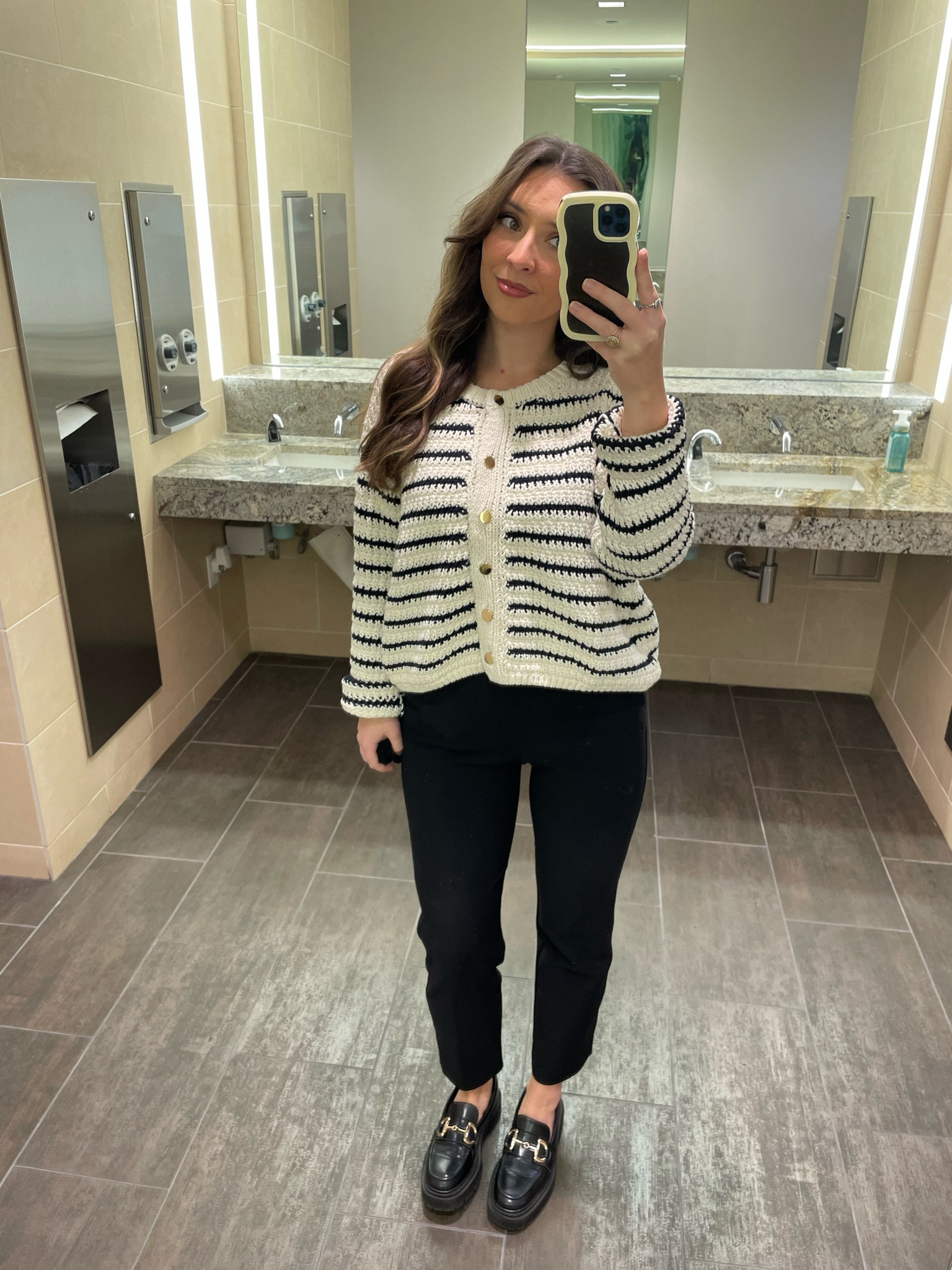 I am currently - actually always obsessed with stripes. Work outfit!

linked similar options i love 

#LTKshoecrush #LTKsalealert #LTKworkwear