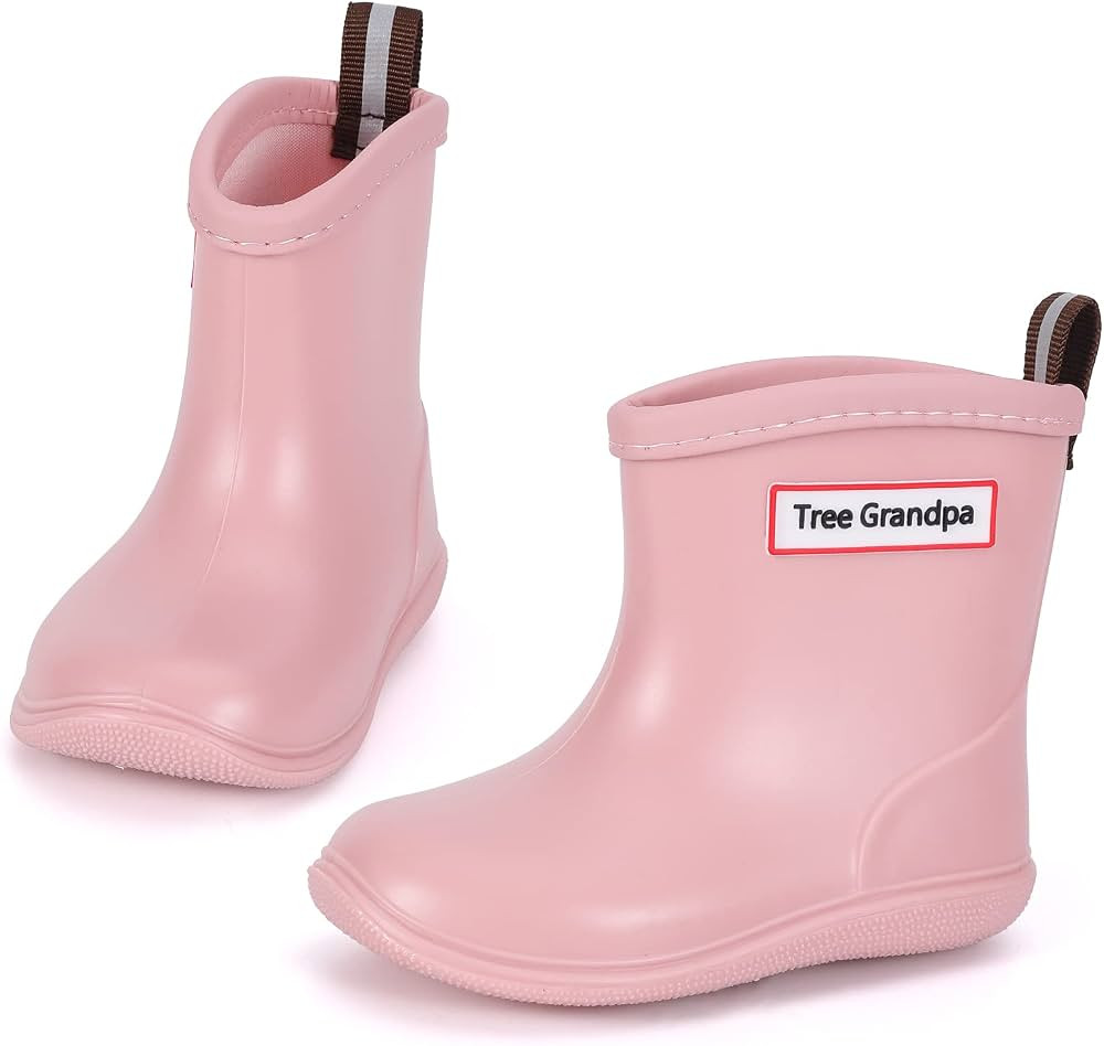 Tree Grandpa Toddler Rain Boots Baby Kids Easy-on Rain shoes Children Waterproof Shoes for Boys G... | Amazon (US)