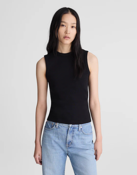 The '90s Shell Tank in Compact Cotton | Madewell