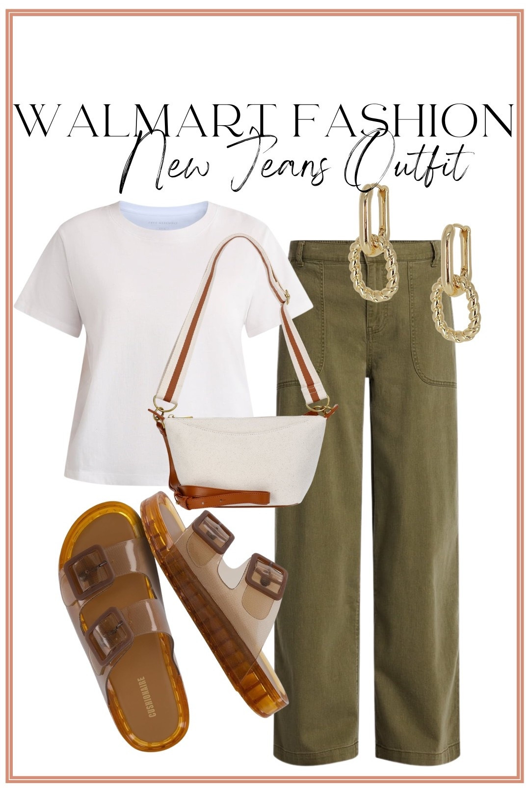 The kind of outfit you’ll reach for on repeat. 🤍🌿

I love finding those everyday basics that look elevated without the designer price tag, and this entire Walmart outfit checks every box! This classic white tee is soft, flattering, and one of those wardrobe staples you’ll wear with everything. Paired with these gorgeous olive utility jeans, comfy sandals, and the cutest neutral accessories, it’s the perfect casual outfit for running errands, lunch with friends, weekend trips, or everyday mom life.

Affordable fashion that looks high-end is always my favorite kind of find! ✨

#walmartfashion #walmartfinds #walmartstyle #walmartnewarrivals #affordablefashion #casualstyle #everydaystyle #momstyle #summeroutfit #neutralstyle #capsulewardrobe #everydayoutfit #olivejeans #utilityjeans #basictee #fashionfinds #budgetfashion #lookforless #summerfashion #fashionover30 #fashionover40 #ootd #styleinspiration #affordablestyle

#LTKootd #LTKPetite #LTKSaleAlert