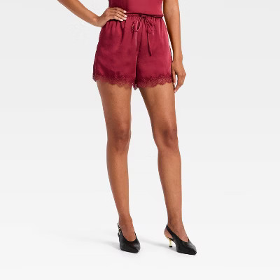 Women's Lace Pull-On Shorts - A New Day™ | Target