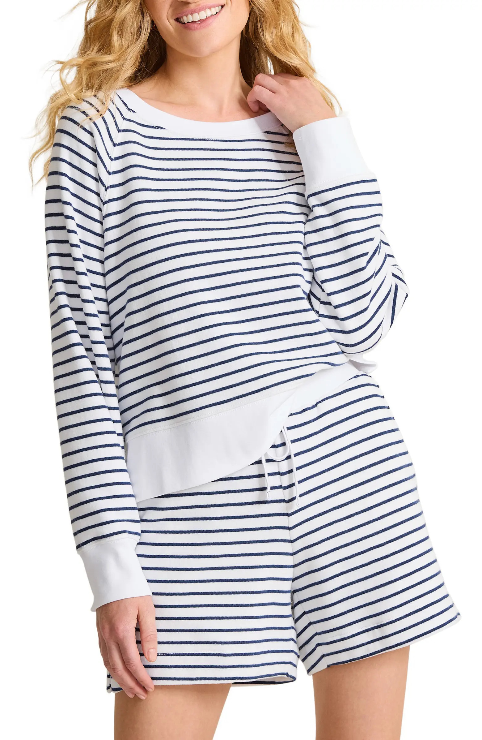 Marina Del Mar Stripe Sweatshirt | Nordstrom