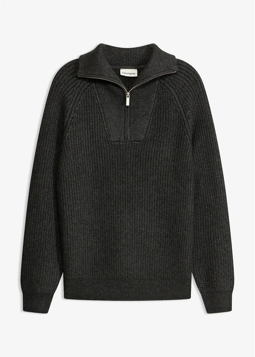 Troyer-Pullover aus weichem Viskose-Mix | Bonprix DE