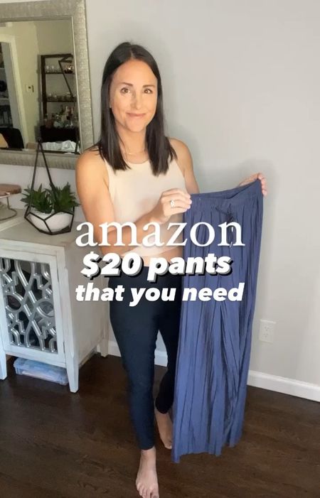 Amazon wide leg pants! Perfect pants for spring, come in a ton of colors - one size. 

#LTKstyletip #LTKworkwear #LTKFind