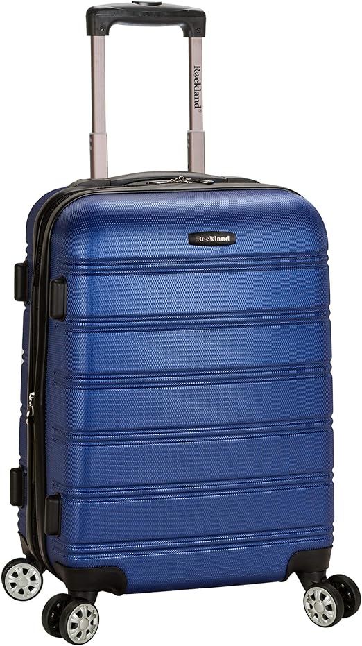 Rockland Melbourne Hardside Expandable Spinner Wheel Luggage, Blue, Carry-On 20-Inch | Amazon (US)