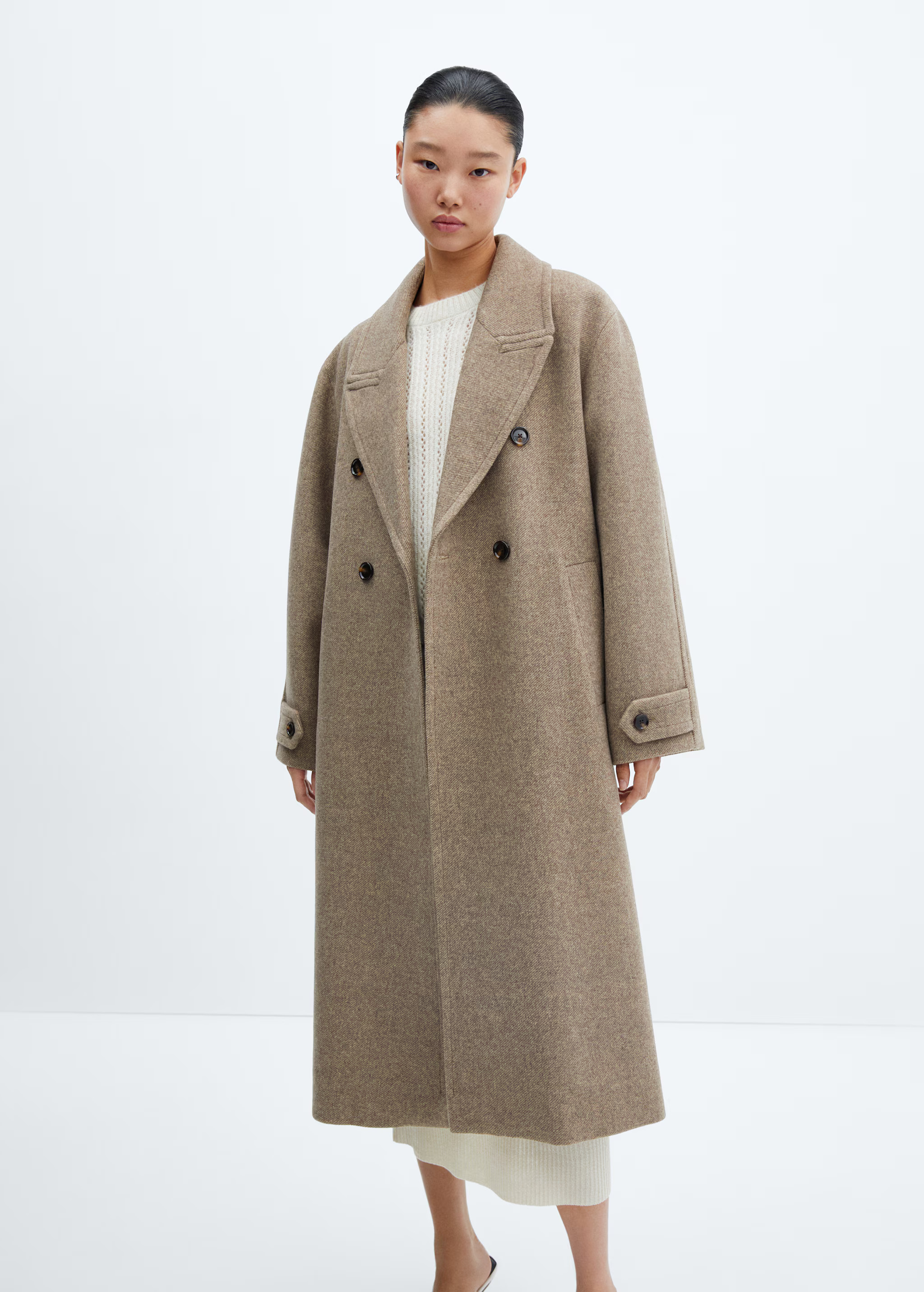 Oversize wool coat - Women | MANGO USA | Mango (US/MX/AU)