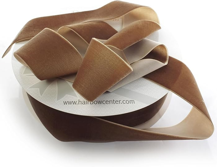 2" Velvet Ribbon Single Sided Soft Plush Luxury Craft Trim for Hair Bows Sewing Gift Wrapping Dec... | Amazon (US)