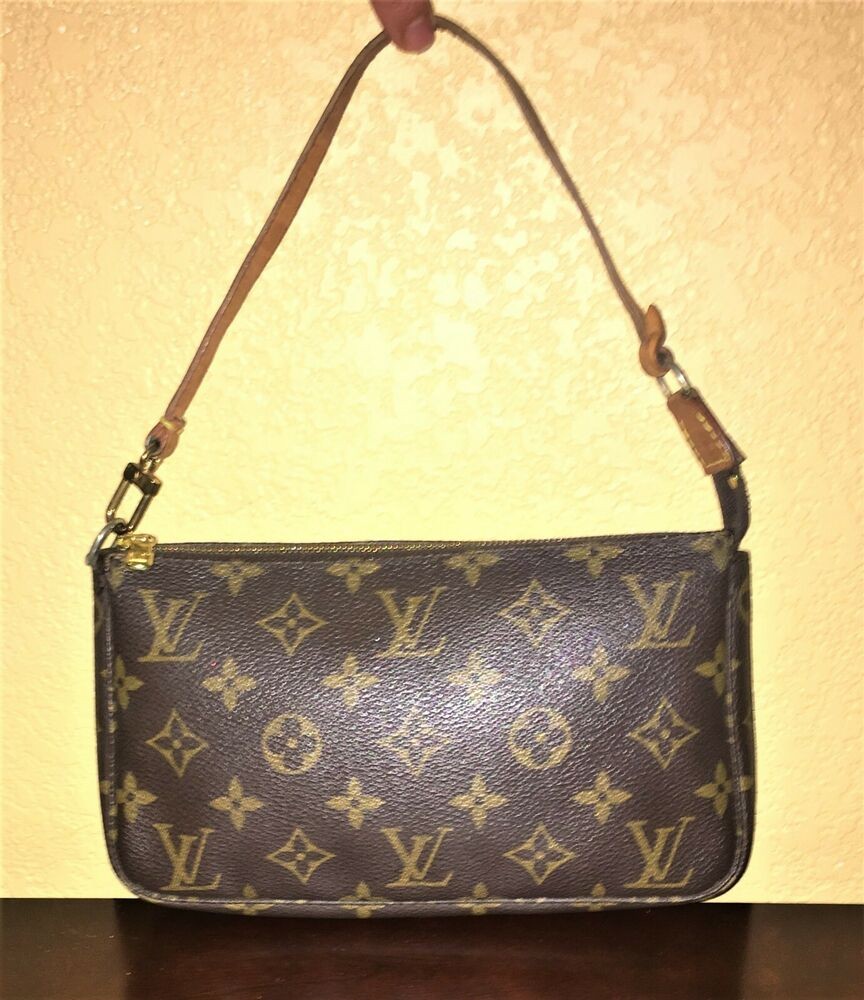 Details about   LOUIS VUITTON Monogram Pochette Accessories Bag Handbag Clutch Pouch Purse 
				... | eBay US