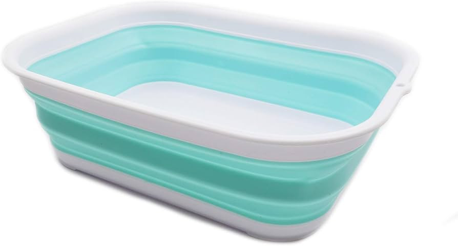 SAMMART 12L (3.17 Gallon) Collapsible Tub - Foldable Dish Tub - Portable Washing Basin - Space Sa... | Amazon (US)