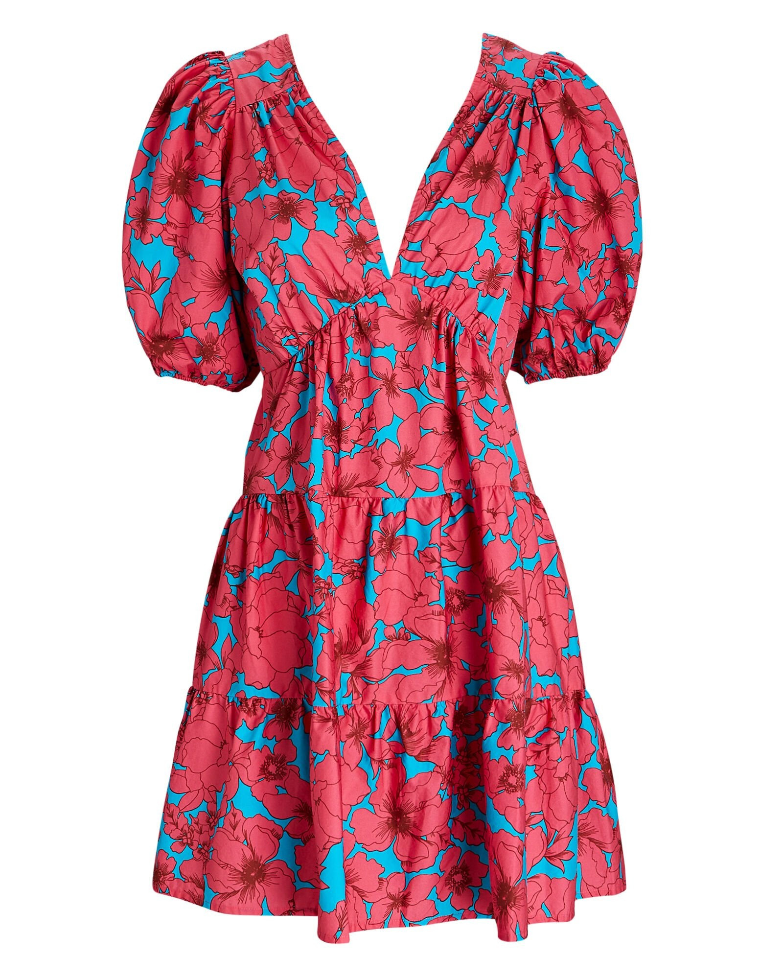 Niaa Tie-Back Floral Cotton Mini Dress | INTERMIX