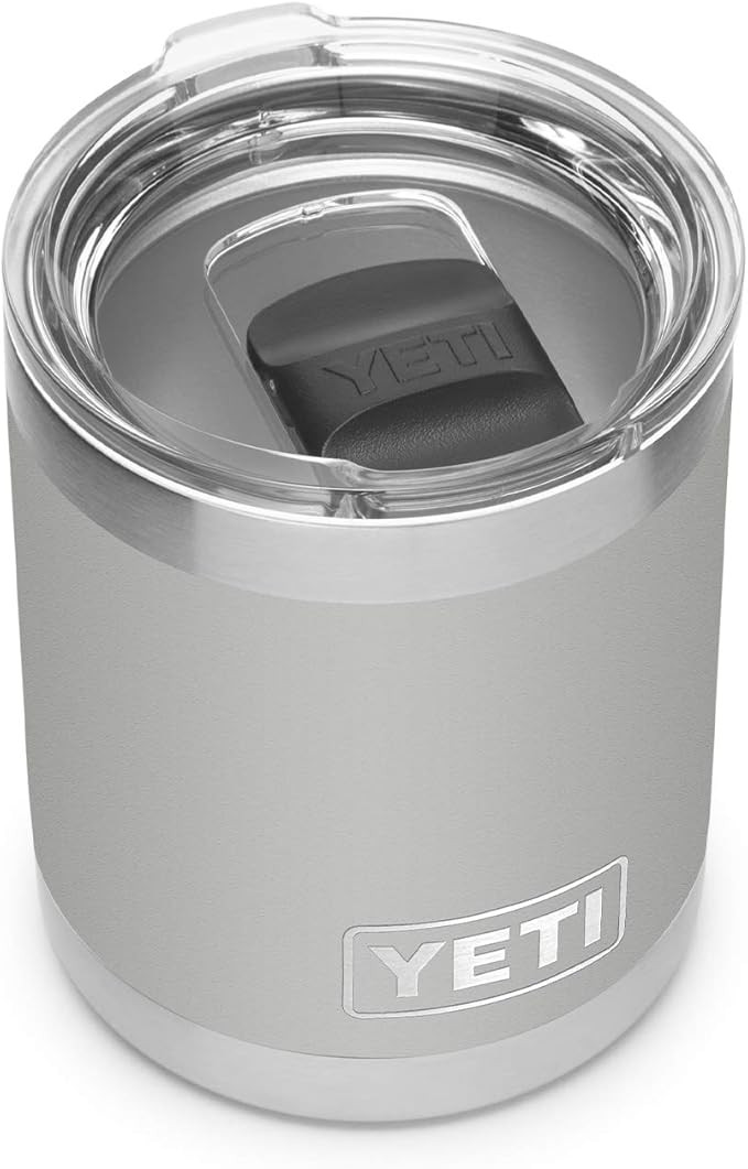 YETI Rambler 10 oz Lowball, Vacuum Insulated, Stainless Steel with MagSlider Lid, Granite Gray | Amazon (US)