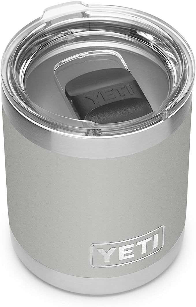 YETI Rambler 10 oz Lowball, Vacuum Insulated, Stainless Steel with MagSlider Lid, Granite Gray | Amazon (US)