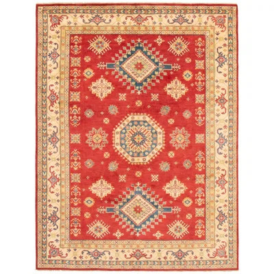 One-of-a-Kind Arbois Hand-Knotted New Age 9' x 11'11" Wool Area Rug in Red | Wayfair North America