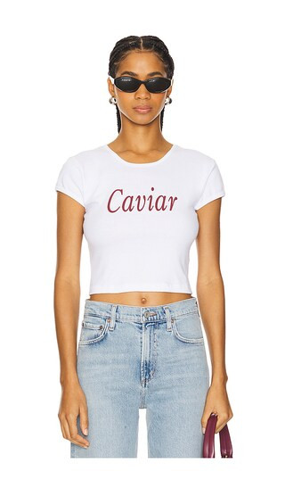 Caviar Tee in White | Revolve Clothing (Global)