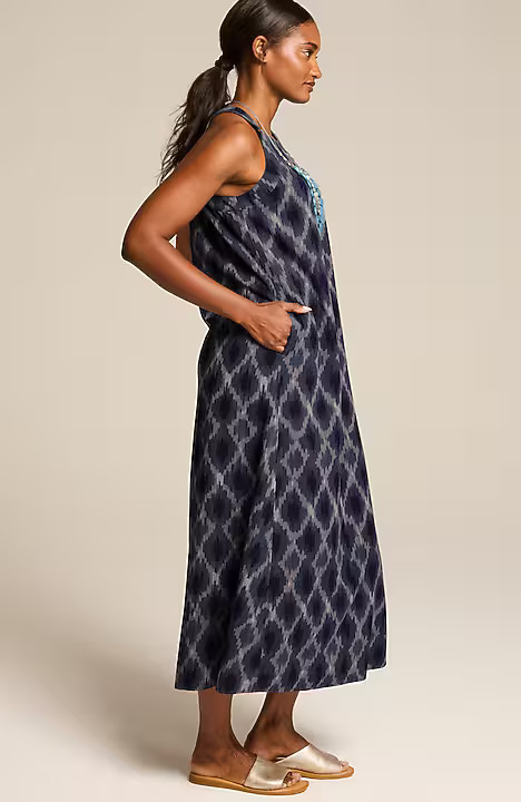 Pure Jill Ikat A-Line Maxi Dress | J. Jill