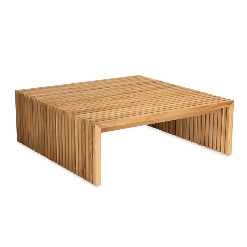 Essential Outdoor Square Teak Coffee Table | Wayfair North America