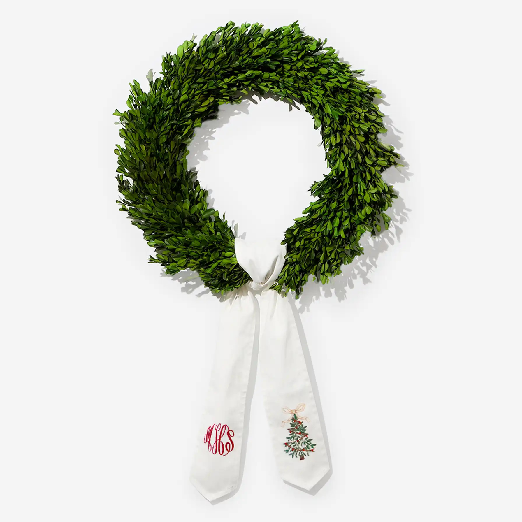 Personalized Christmas Wreath Sash | Marleylilly