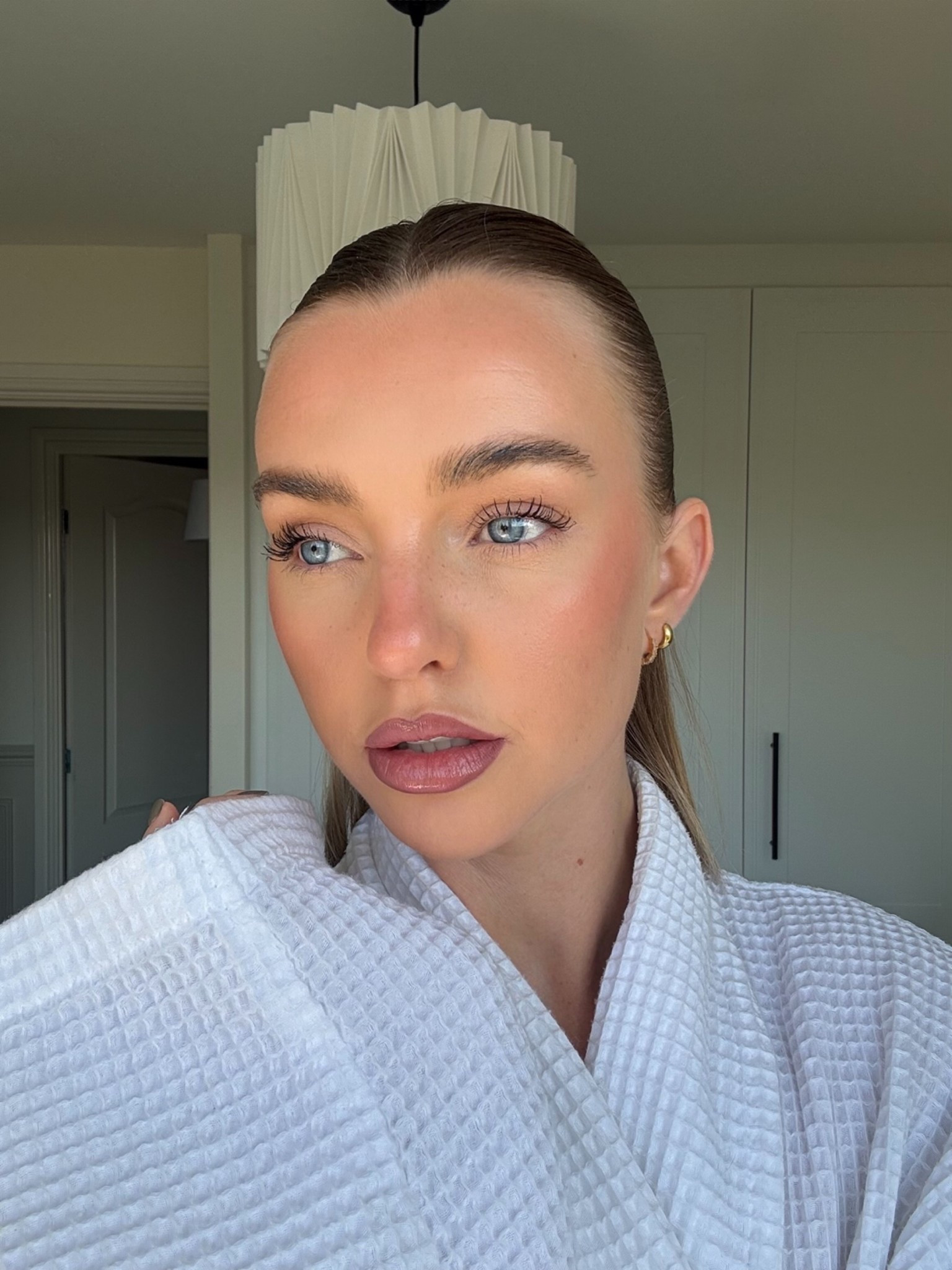 New lip combo details 🫦  liner ‘toffee talk’ gloss ‘nude, not rude'