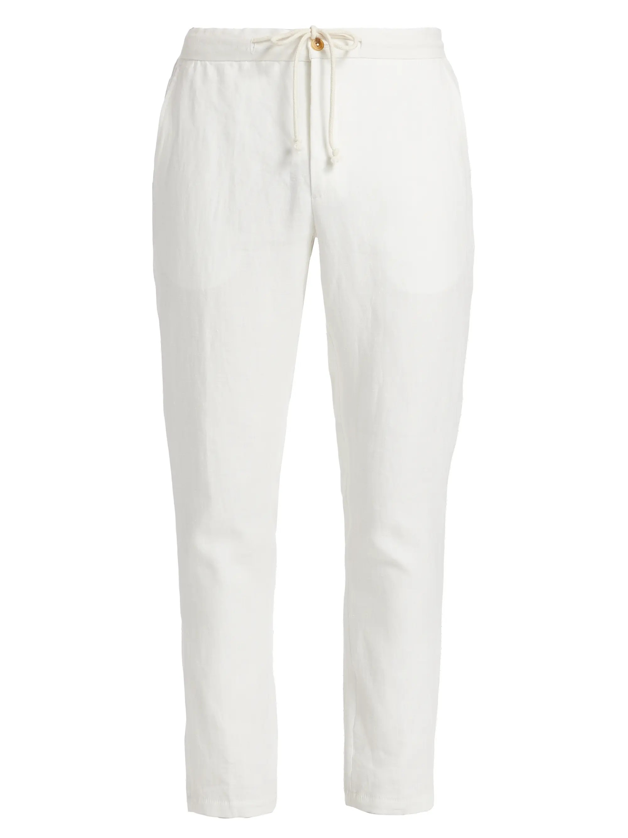 Slim-Fit Linen Cropped Pants | Saks Fifth Avenue