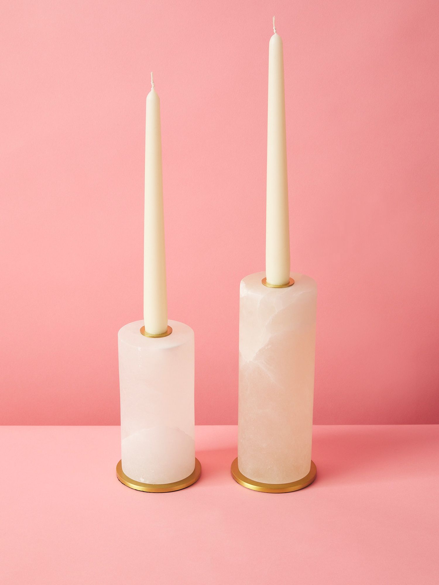 2pk 8in Quartz Modern Candleholders | Decorative Objects | HomeGoods | HomeGoods