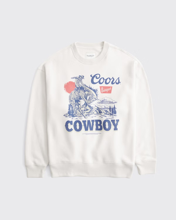Women's Coors Banquet Vintage Sunday Crew | Women's Tops | Abercrombie.com | Abercrombie & Fitch (US)