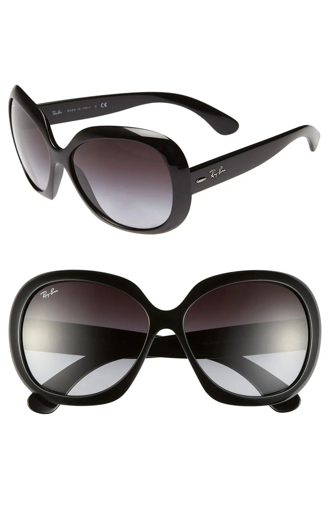 Women's Ray-Ban 60Mm Large Vintage Round Frame Sunglasses - Black Gradient | Nordstrom