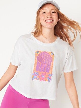 Short-Sleeve Cropped Licensed Pop Culture T-Shirt for Women | Old Navy (US)