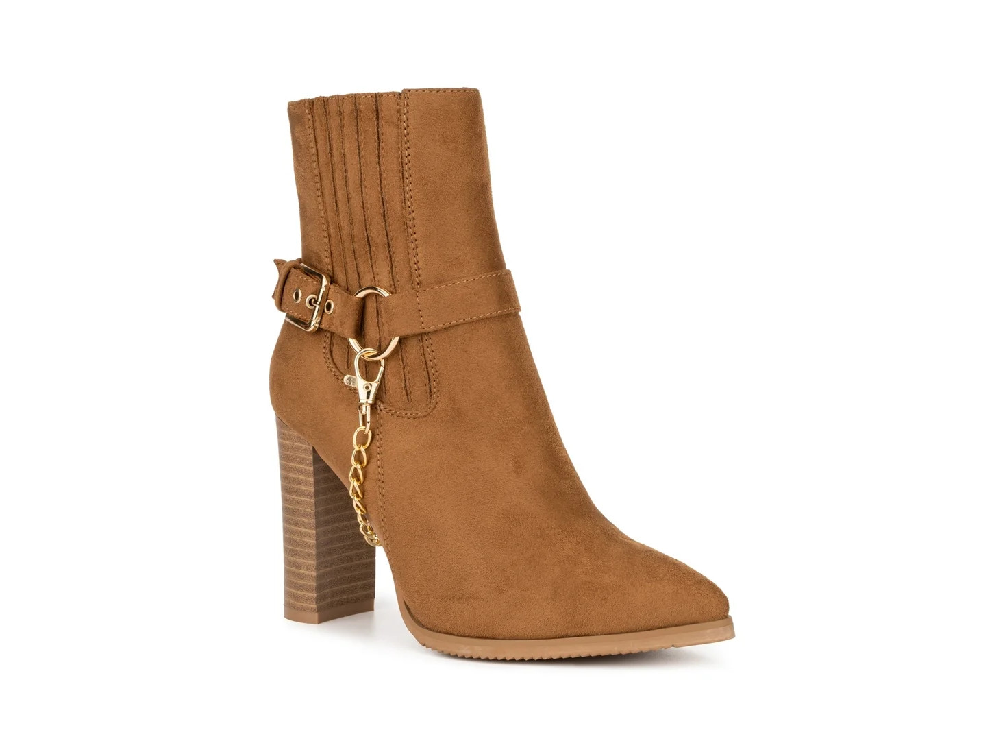 Women's Fallon Chain Booties Women's Shoes, cognac, Size 6.0 | Walmart (US)