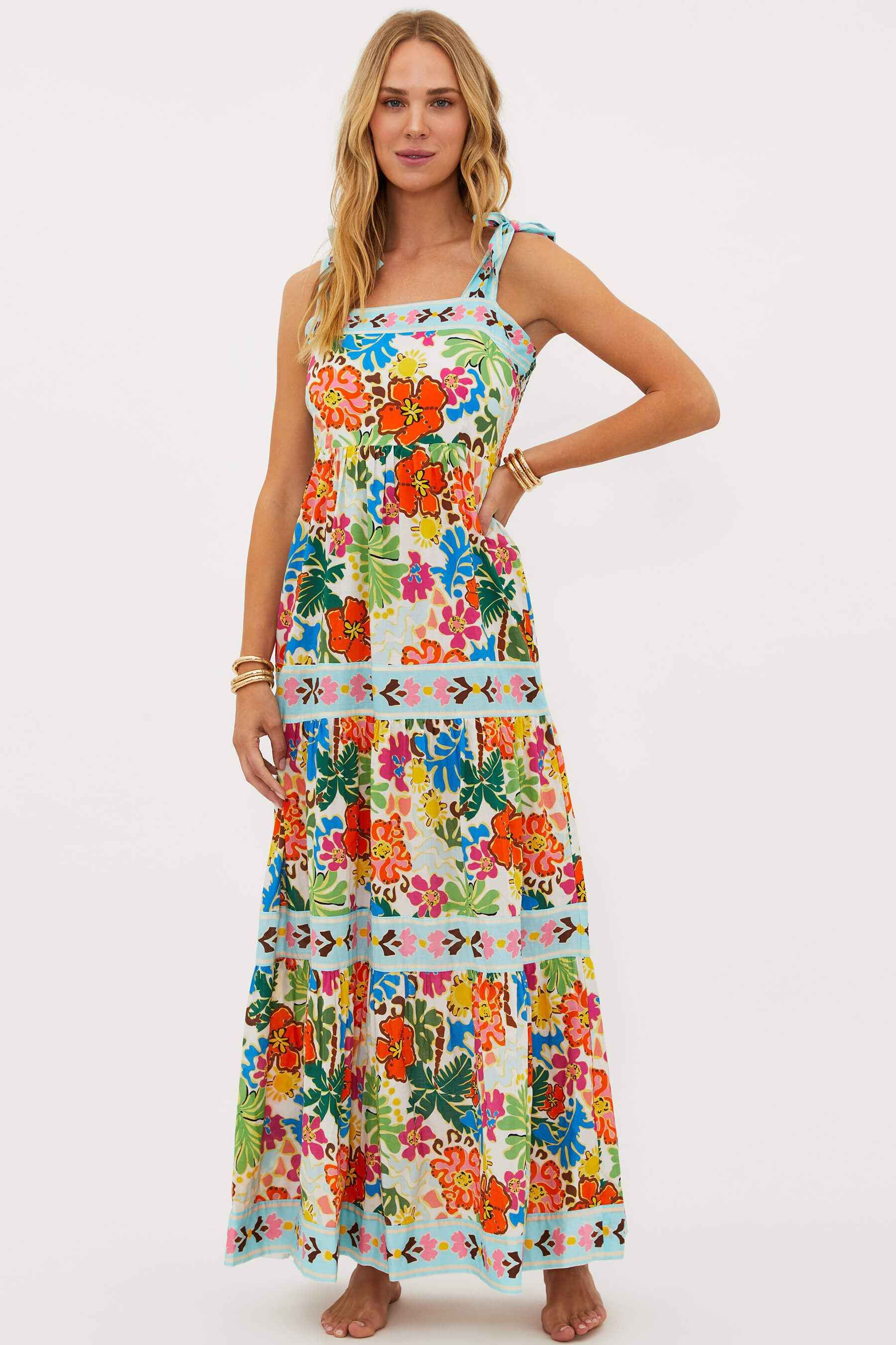 Charlotte Dress Tropical Sands | Floral Dress | Beach Riot | Beach Riot