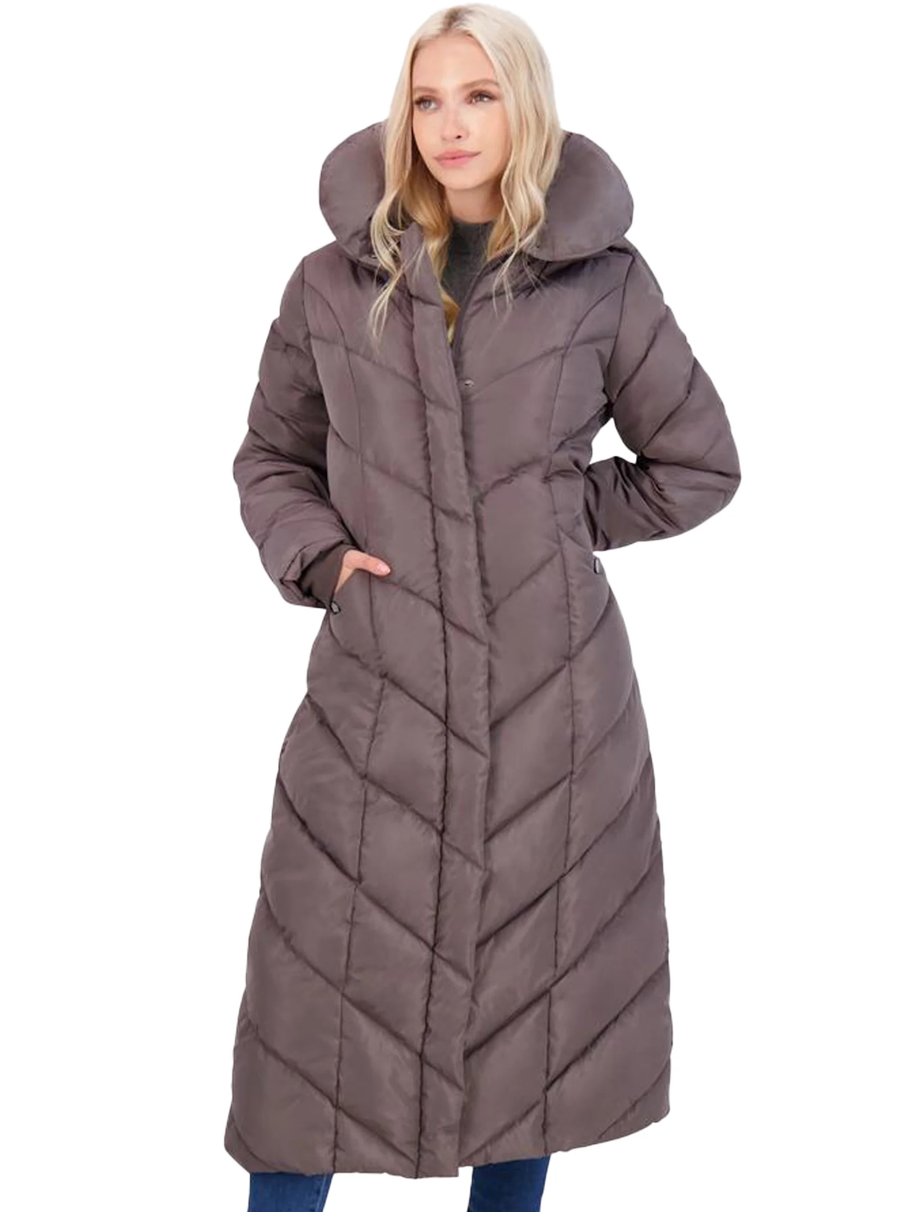 Steve Madden Women's Long Maxi Winter Puffer Coat | Walmart (US)