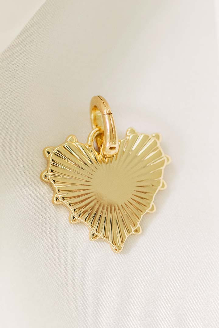 Sunburst Heart Charm | Harper Meyers + Co