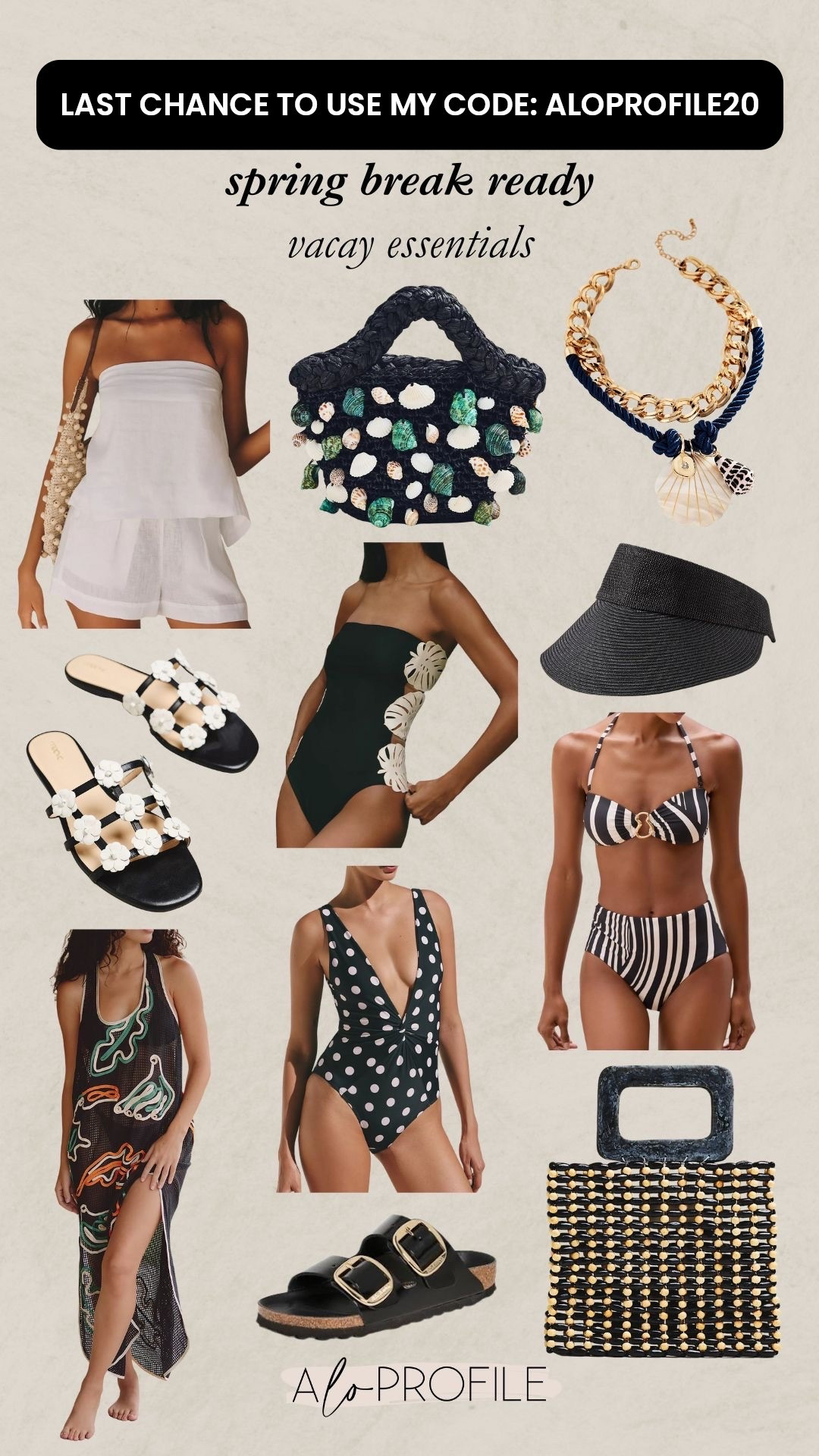 Spring Break Outfits via Anthro // spring style, spring outfits, vacay outfit, vacation outfits, spring break outfit inspo, swimwear, coverup, beachwear, resort wear,  beach essentials