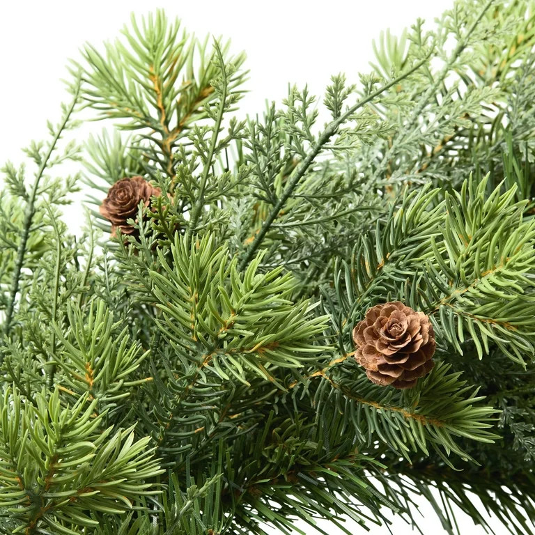 Sonoma Cypress Evergreen Christmas Wreath, Green, 24", by Holiday Time | Walmart (US)