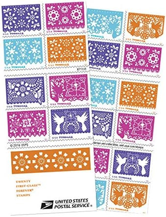 Colorful Celebration USPS Forever Postage Stamps Booklet of 20 Self-Adhesive 1 Booklet of 20 Stamps | Amazon (US)