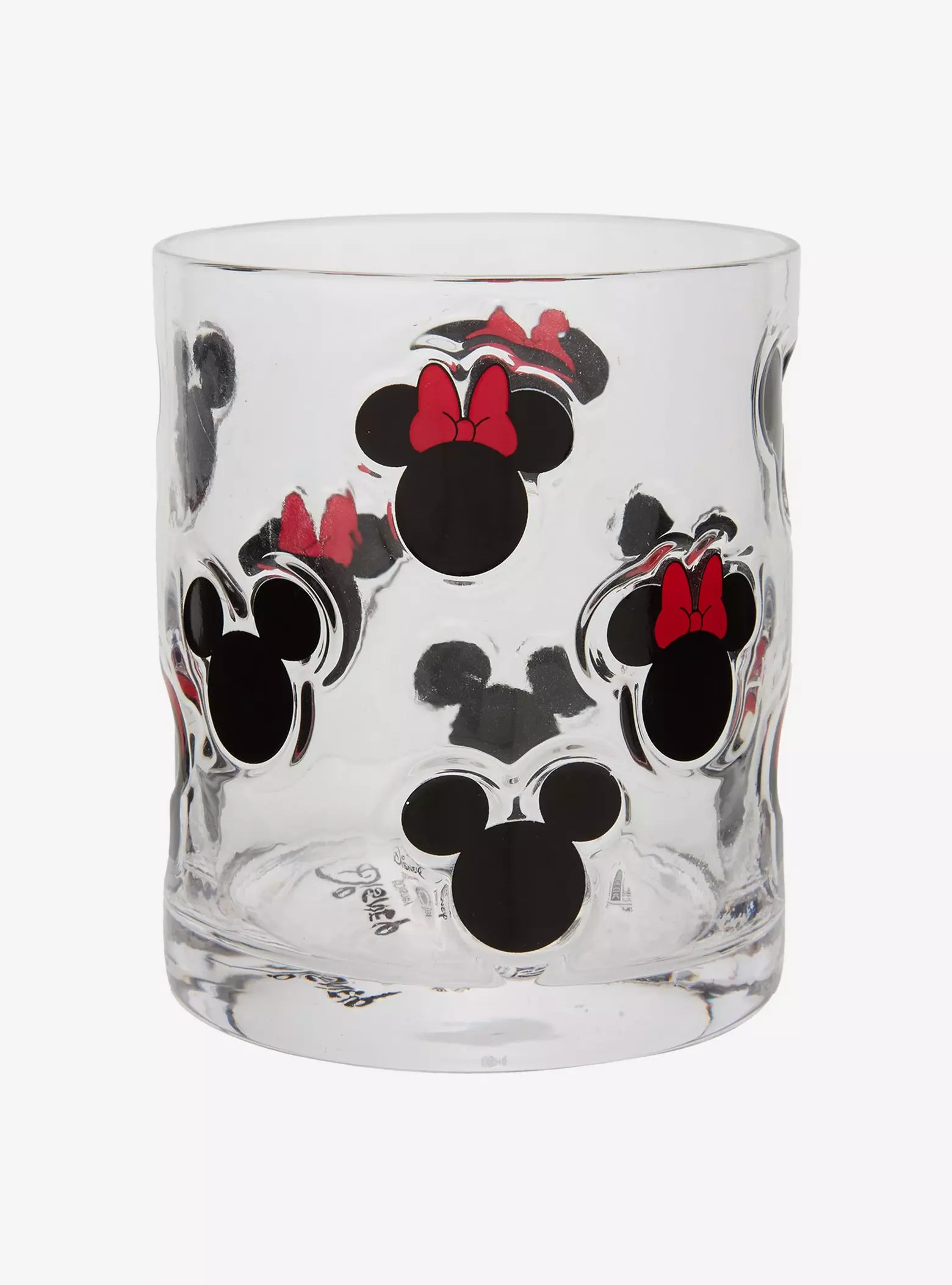 Disney Mickey & Minnie Silhouettes Molded Glass — BoxLunch Exclusive | BoxLunch