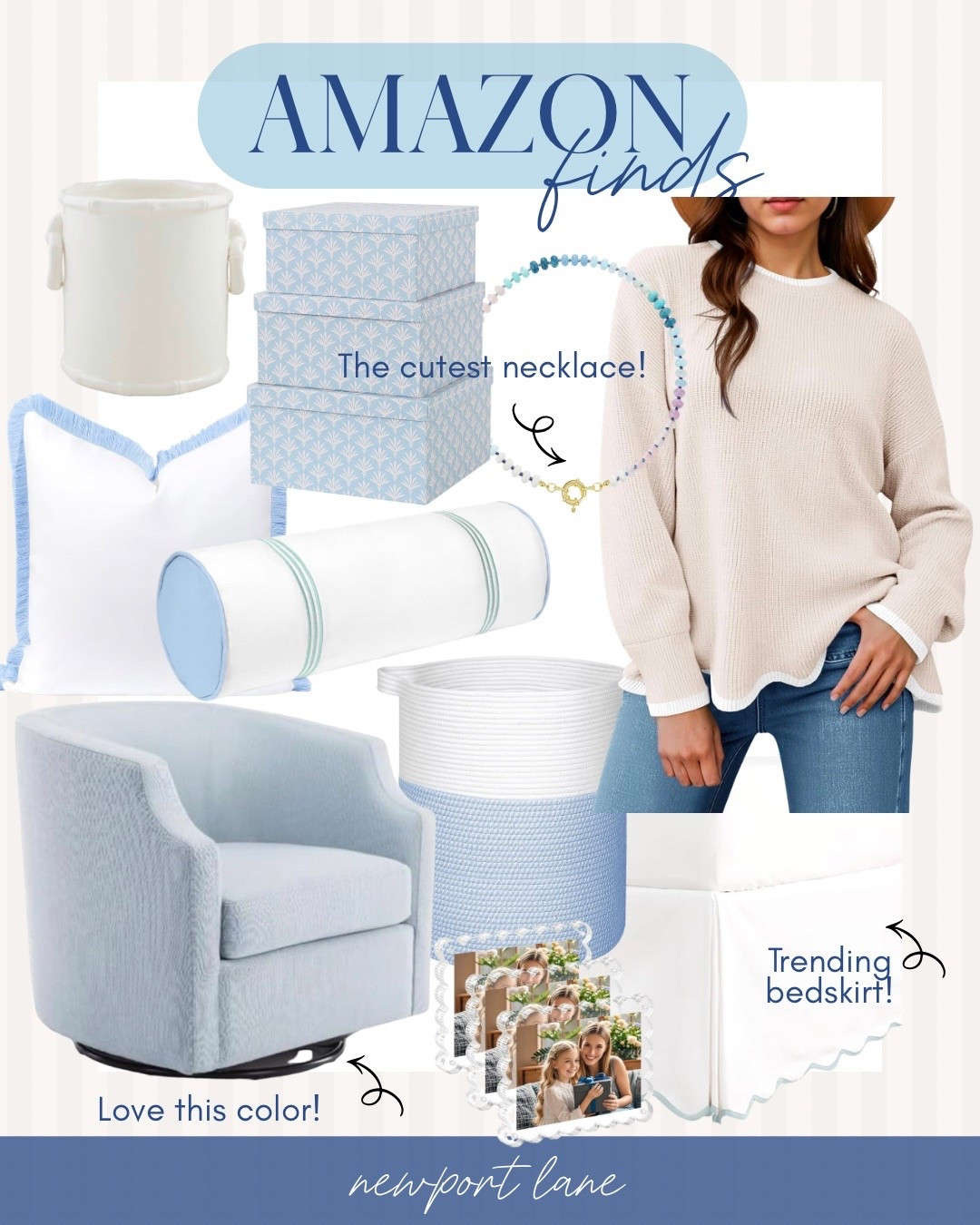 Save on trending coastal home decor with these finds from Amazon! The blue swivel chair is so affordable and the pillow covers are an easy way to update your space without breaking the bank. 💙✨



#LTKMidsize #LTKSaleAlert #LTKHome