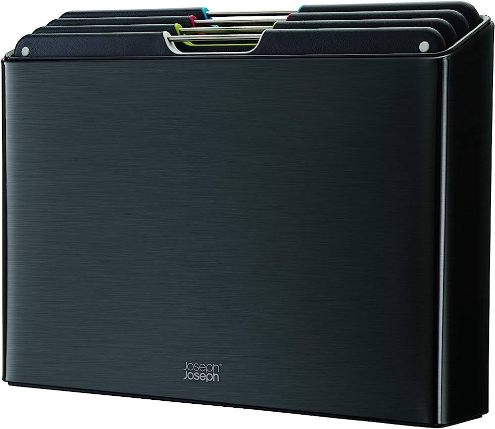 Joseph Joseph Folio Stainless-Steel Cutting Board Set with Storage Case Color-Coded Easy-Access D... | Amazon (US)