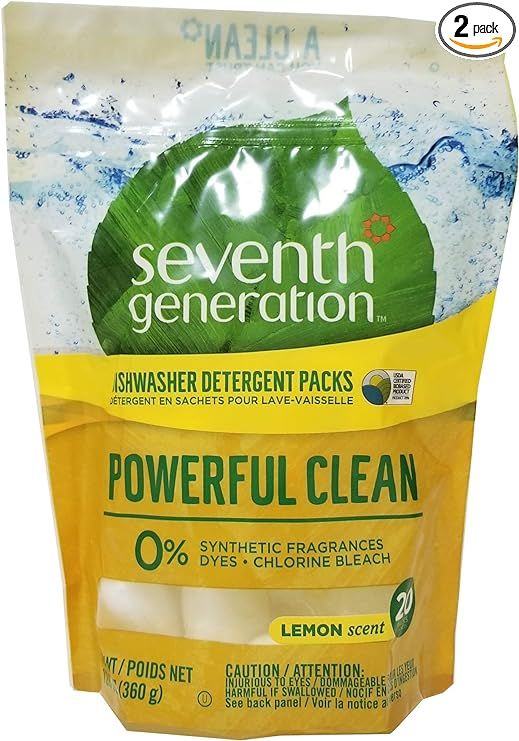 Seventh Generation Auto Dish Pacs - Lemon - 20 ct - 2 pk | Amazon (US)