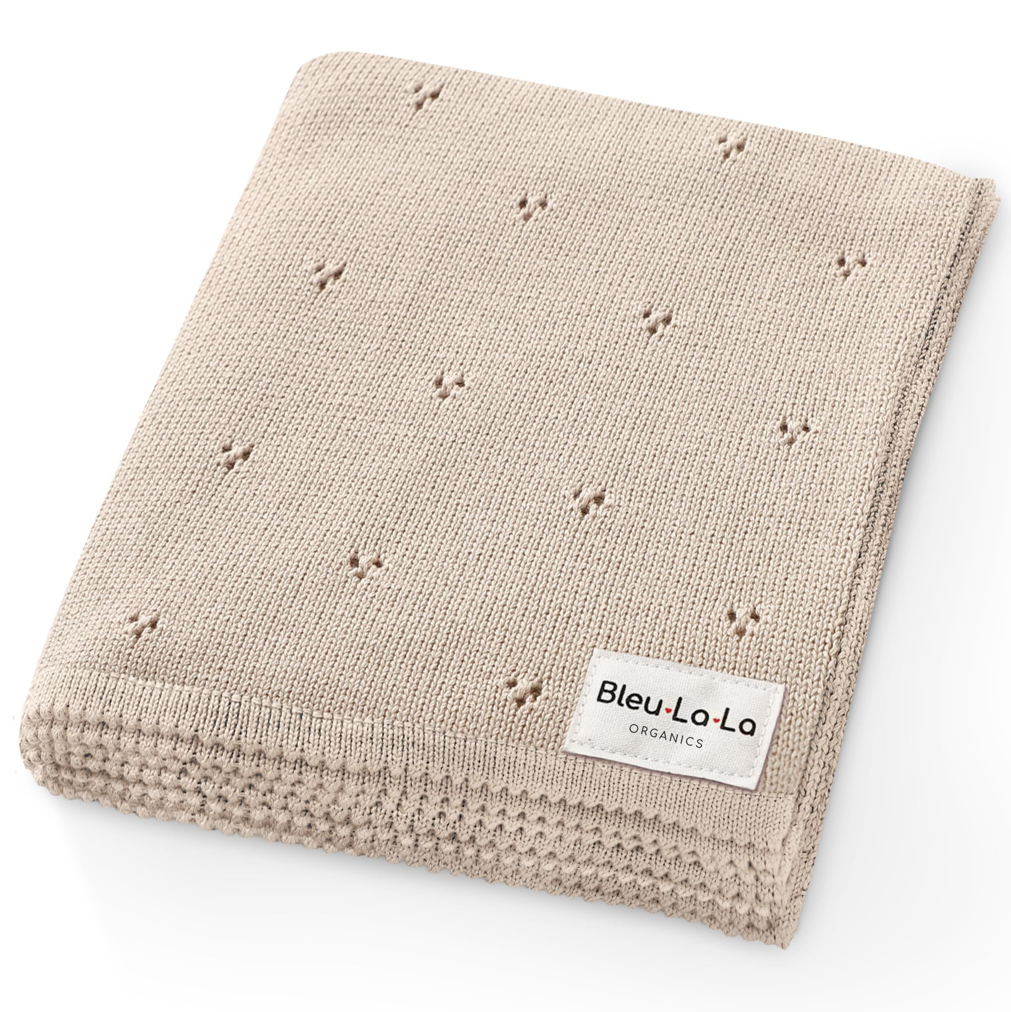 Luxury Organic Pointelle Receiving Blanket (Oatmeal) | Amazon (US)