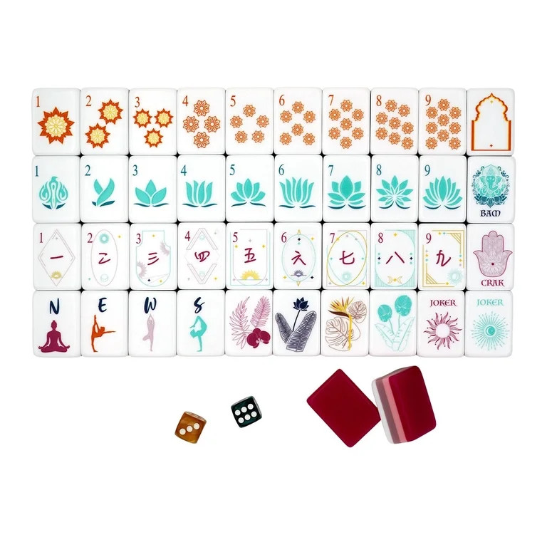 Mahjong set Yoga Premium Tile Game by Mad About Mahj | Walmart (US)