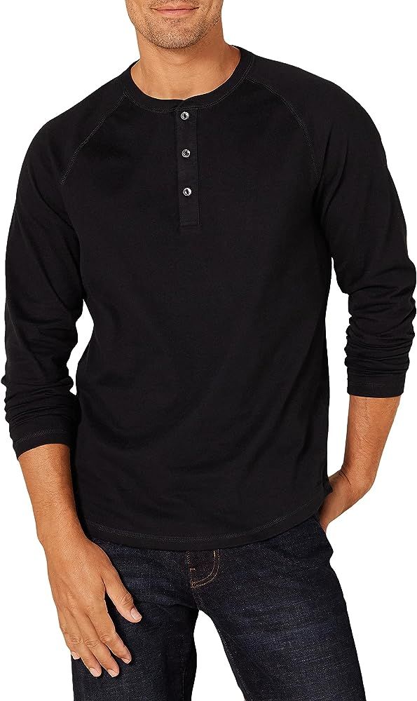 Amazon Essentials Men's Slim-Fit Long-Sleeve Henley Shirt | Amazon (US)