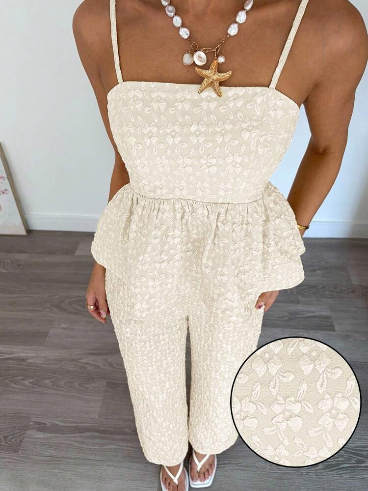 Siren Gaze 2pcs/Set Women Summer Elegant White Holiday Vacation Holiday Ruffle Hem Cami Tube Top ... | SHEIN