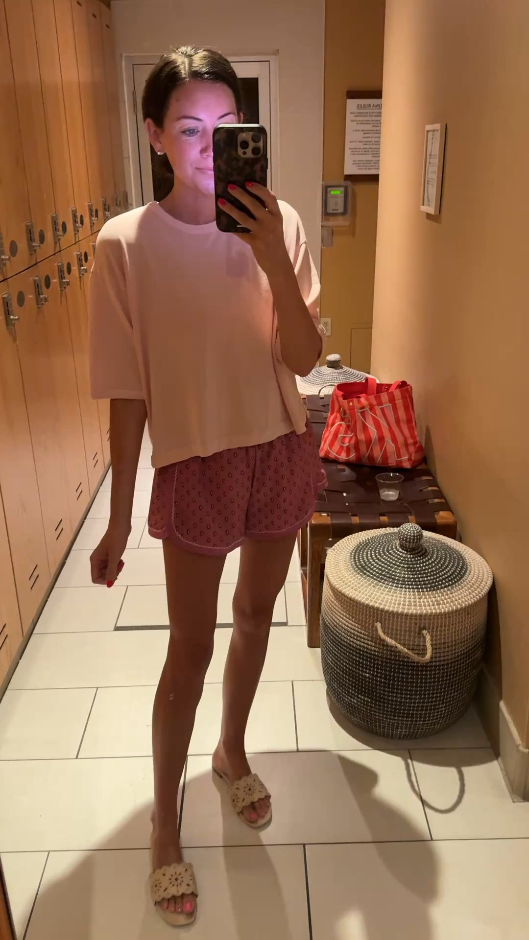 Tee-small
Shorts-small
Sandals-run tts 
What I wore to the spa!

#LTKselfcare #LTKootd #LTKSeasonal