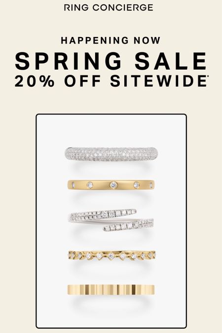 Ring concierge sale. Mother’s Day gift ideas. 