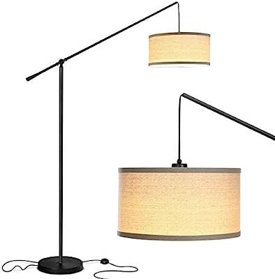 Brightech Hudson 2 - Contemporary Arc Floor Lamp Stands Up Over the Couch From Behind - Hanging P... | Amazon (US)