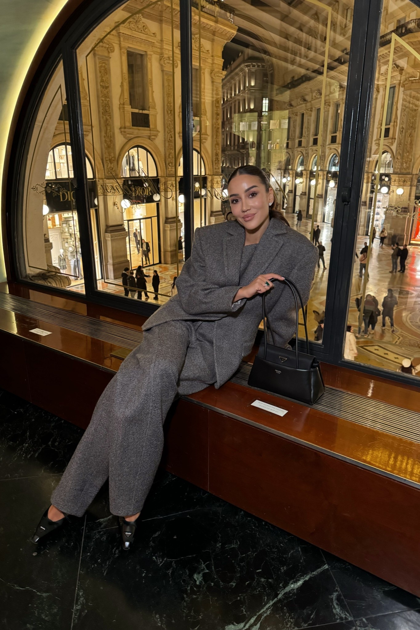 Prada night in Milan ✨

#LTKSeasonal #LTKootd