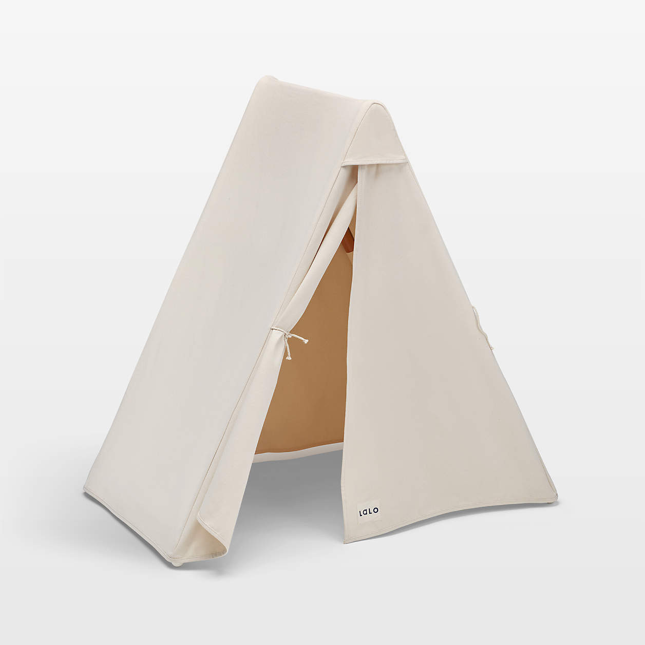 Lalo White Wood and Canvas Toddler Play Tent + Reviews | Crate & Kids | Crate & Barrel