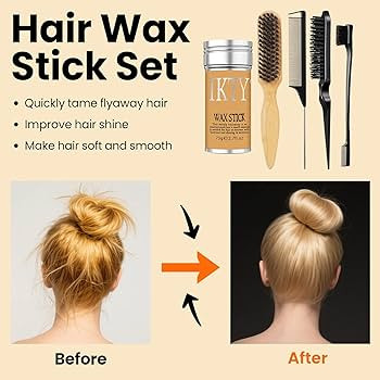 5 Pack Slick Back Hair Brush, Hair Wax Stick for Smooth Flyaways, Tame Frizz, Sleek Ponytails, Bu... | Amazon (CA)