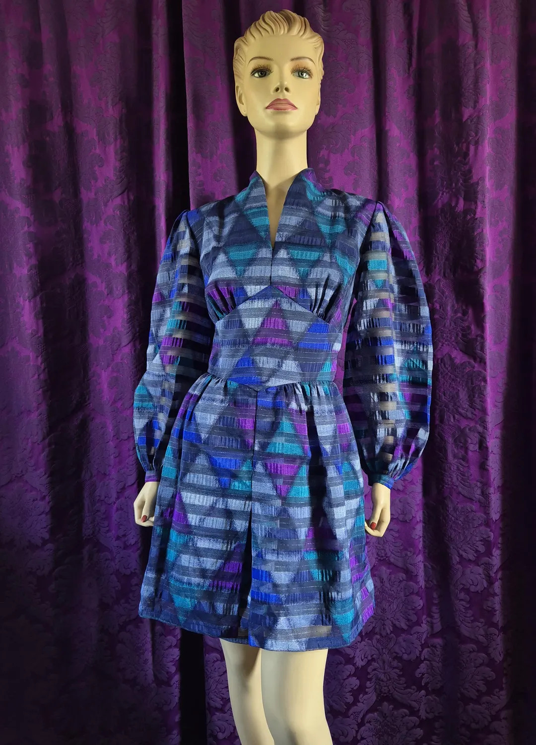 Harlequin Princess 1970s Minidress | Etsy (US)